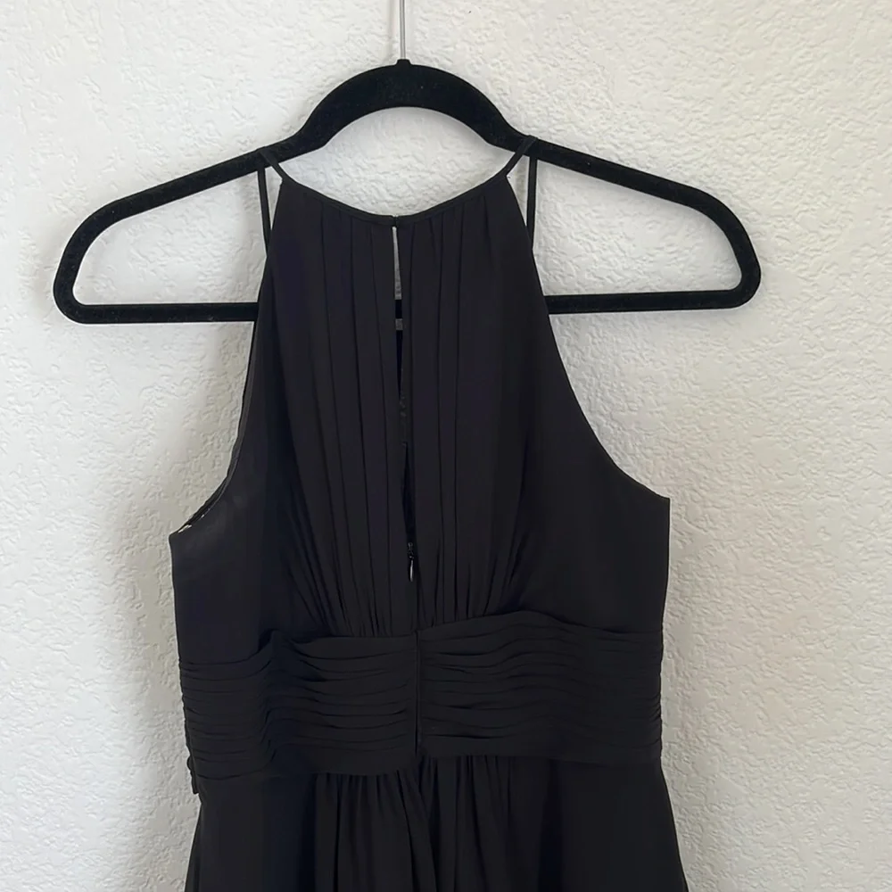 Azazie Bonnie - Size A8 - Black Chiffon - Picture 6 of 9